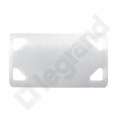 PŁYTKA OPISOWA DO OPASEK O SZEROKOŚCI MAKS. 4.6MM - 40X22MM - BEZBARWNA