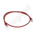 LCS KABEL KROSOWY KAT. 6A U_UTP 1M LS0H CZERWONY