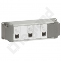 BLOK ZASILAJĄCY. 3 GNIAZDA RJ 45. 2 ZAŚLEPKI 1-MODUŁOWE