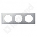 CELIANE - Ramka ANODISED Tekstura aluminium - potrójna