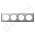 CELIANE - Ramka ANODISED Tekstura aluminium - poczwórna