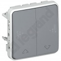 PLEXO55 ŁĄCZNIK STEROWANIA ROLETAMI (BLOKADA MECHANICZNA) SZARY 10A-250V