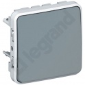 PLEXO55 PRZYCISK JEDNOBIEGUNOWY SZARY 10A-250V