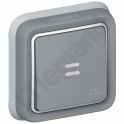 PLEXO55 PRZYCISK PODŚWIETLANY SZARY 10AX-250V - KOMPLET PODTYNKOWY
