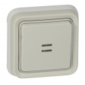 PLEXO55 PRZYCISK PODŚWIETLANY BIAŁY 10AX-250V - KOMPLET PODTYNKOWY