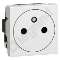 MOSAIC GN 2P+Z PŁASKIE PODŁĄCZENIE PRZEZ ZACISKI AUTOMATYCZNE-2 MOD BIAŁE 16A-250V