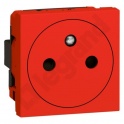 MOSAIC - GN 2P+Z PŁASKIE PODŁĄCZENIE ZACISKI AUTOMATYCZNE-2 MODUŁY CZERWONE 16A-250V
