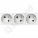 MOSAIC GN 3X2P+Z PODŁĄCZENIE PRZEZ ZAC AUTOMATYCZNE-6 MODUŁÓW BIAŁE 16A-250V
