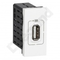 MOSAIC - GNIAZDO ZASILAJĄCE1 X USB 5 V 1100 MA - BIAŁY