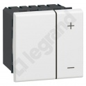 MOSAIC ŚCIEMNIACZ PRZYCISKOWY BEZ PRZEWODU NEUTRALNEGO 400W-2 MODUŁY BIAŁY 230V