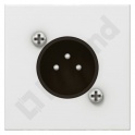 MOSAIC GNIAZDO AUDIO XLR-3 - 2 MODUŁY BIAŁE MĘSKIE NEUTRIK