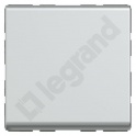 MOSAIC ŁĄCZNIK JEDNOBIEGUNOWY SCHODOWY - 2 MODUŁY ALUMINIUM 10AX-250V