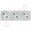 MOSAIC GN 3X2P+Z PODŁĄCZENIE PRZEZ ZAC AUTOMAT-6 MODUŁÓW ALUMINIUM 16A-250V