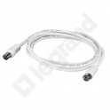 KABEL TV Z 1 WTYKIEM MĘSKIM ŚR.9.52 MM I 1 WTYKIEM ŻEŃSKIM ŚR.9.52 MM. DŁUGOŚĆ 2 M