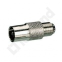 ADAPTER DOPASOWUJĄCY. 1 WTYK ŻEŃSKI ŚR.9.52 MM DO ZŁĄCZA ŻEŃSKIEGO F