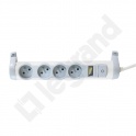 PRZEDŁUŻACZ 4X2P+Z - SAFE CONTROL (KONTROLA OBCIĄŻENIA) - Z WYŁĄCZNIKIEM - 1.5M