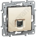 Niloe - Gniazdo 1 x RJ 45 kat. 6 STP - Kremowe