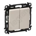 VALENA LIFE PRZYCISK PODWÓJNY PRZEŁĄCZY NO_NC KREMOWY
6 A - 250 V
