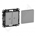 VALENA LIFE ŁĄCZNIK WIELOFUNKCYJNY PODŚWIETLANY ALUMINIUM 10 AX - 250 V