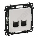 VALENA LIFE GNIAZDO  2 x RJ 45 kat. 5e UTP BIAŁE