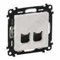 VALENA LIFE GNIAZDO  2 x RJ 45 kat. 6 UTP BIAŁE