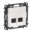 VALENA LIFE GNIAZDO 2 x RJ 45 kat. 6 STP BIAŁE