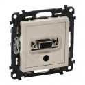 VALENA LIFE GNIAZDO HD 15 + Jack 3.5 mm KREMOWY
