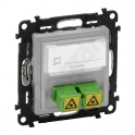 VALENA LIFE GNIAZDO ŚWIATŁOWODOWE 2 x SC_APC ALUMINIUM