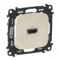GNIAZDO  HDMI 1.3 Z ZACISKAMI ŚRUBOWYMI KREMOWY
