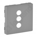 VALENA LIFE PLAKIETKA GNIAZDA 3 x RCA ALUMINIUM