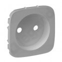 Valena Allure - Plakietka gniazda 2P ALUMINIUM