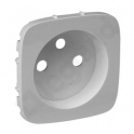 Valena Allure - Plakietka gniazda 2P+Z ALUMINIUM
