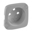 Valena Allure - Plakietka gniazda 2P+Z 6 mm2 ALUMINIUM