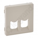 VALENA LIFE PLAKIETKA GNIAZDA 2 x RJ 45 KREMOWA