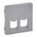 VALENA LIFE PLAKIETKA GNIAZDA 2 x RJ 45 ALUMINIUM