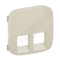 Valena Allure - Plakietka gniazda 2 x RJ45 KREMOWA