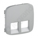 Valena Allure - Plakietka gniazda 2 x RJ45  ALUMINIUM