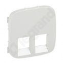 Valena Allure - Plakietka gniazda 2 x RJ45 PERŁOWA