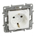 Niloe - Gniazdo SCHUKO 2P+Z 16 A - 250 V~ - z przesłoną, zaciski śrubowe - Białe