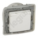 Niloe - Gniazdo 2P+Z - IP44 16 A - 250 V~ - z przesłoną, zaciski automatyczne - Białe