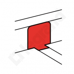 DLP ROZGAŁĘZIENIE NADPODŁOGOWE POKRYWA 85-105 X 80
