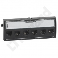 LCS MODUŁ PANELOWY 6XRJ45 KAT5E UTP LCS MODUŁ PANELOWY 6XRJ45 KAT5E UTP