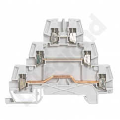 ZŁĄCZKA VIKING 3 TOROWA 2.5MM2 SZARA