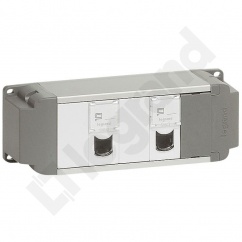 BLOK ZASILAJĄCY. 2 GNIAZDAMI RJ 45. 2 ZAŚLEPKI 1-MODUŁOWE BLOK ZASILAJĄCY. 2 GNIAZDAMI RJ 45. 2 ZAŚLEPKI 1-MODUŁOWE