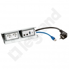 MINIPUSZKA POP-UP. 2X2P+Z. 2XRJ 45. HD 15. JACK INOX MINIPUSZKA POP-UP. 2X2P+Z. 2XRJ 45. HD 15. JACK INOX