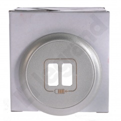 CELIANE - PLAKIETKA GNIAZDA ZASILAJĄCEGO 2 X USB TYTANOWA CELIANE - PLAKIETKA GNIAZDA ZASILAJĄCEGO 2 X USB TYTANOWA