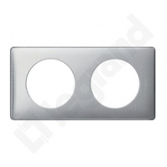 CELIANE - Ramka ANODISED Tekstura aluminium- podwójna
