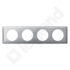 CELIANE - Ramka ANODISED Tekstura aluminium - poczwórna CELIANE - Ramka ANODISED Tekstura aluminium - poczwórna