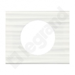 CELIANE - Ramka MINERAŁ Corian Biały żłobkowany - pojedyncza CELIANE - Ramka MINERAŁ Corian Biały żłobkowany - pojedyncza