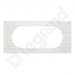 CELIANE - Ramka MINERAŁ Corian Biały żłobkowany 4/5-modułowa CELIANE - Ramka MINERAŁ Corian Biały żłobkowany 4/5-modułowa